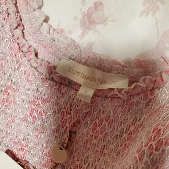 LOVESHACKFANCY - CHESSIE DRESS - ROSE PATCH Small - Picture 7 of 13